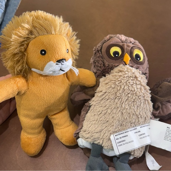 Set of 2 Plush Toys – Lion Stuffed Animal & Owl Hand Puppet • Soft & Cute - Picture 13 of 13